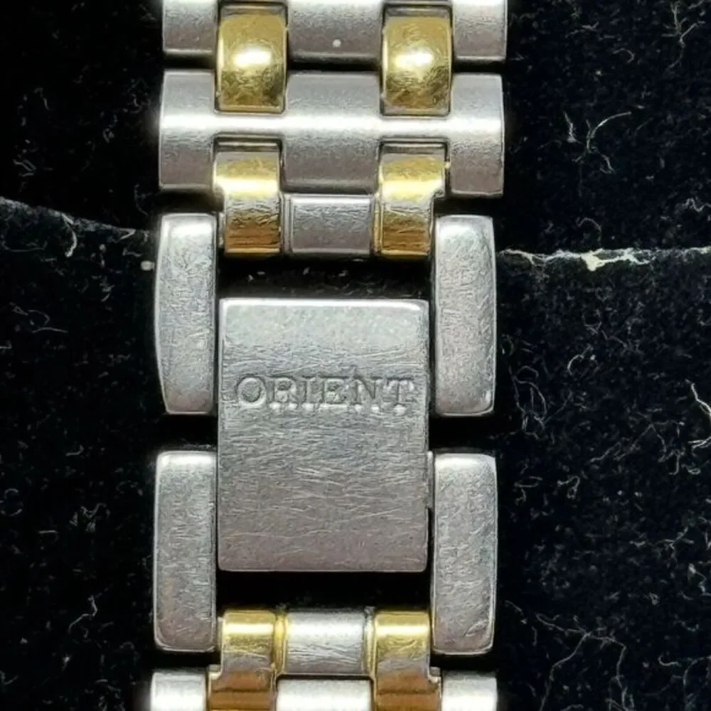 Vintage Orient Chandor 22K Electroplated‎ Quartz Analog Dress Watch New Battery
